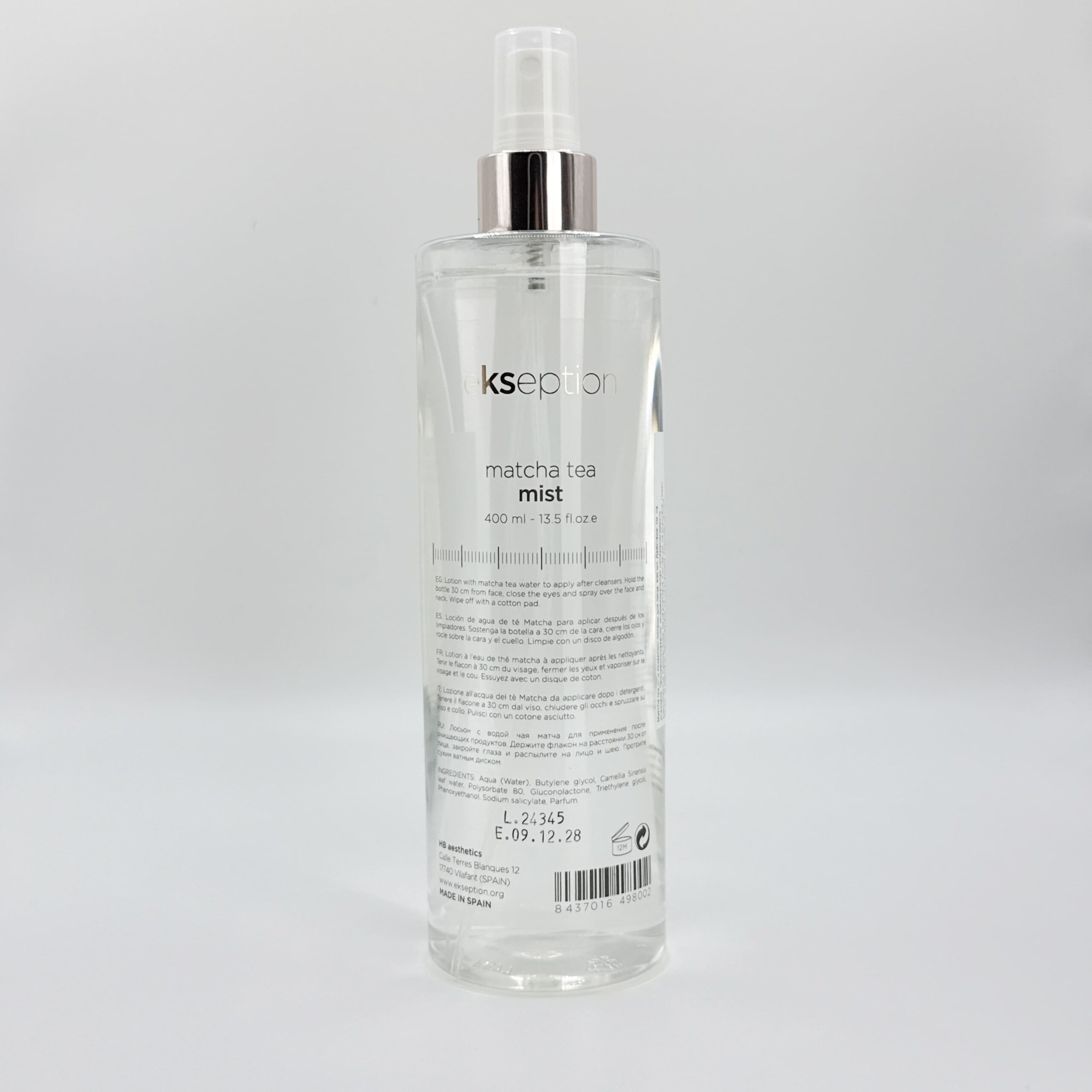 Матирующий мист-спрей с чаем матча MATCHA TEA MIST